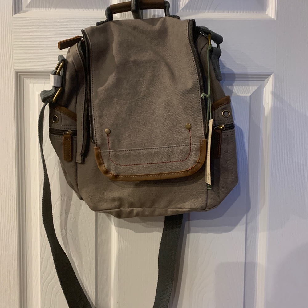 Olive Atona Canvas Crossbody Messenger